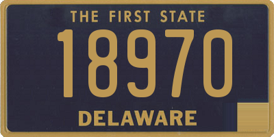 DE license plate 18970