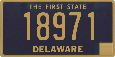 DE license plate 18971