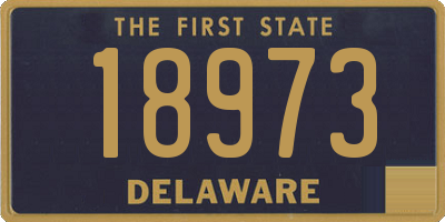 DE license plate 18973