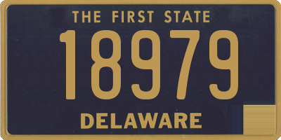 DE license plate 18979