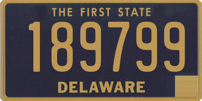 DE license plate 189799