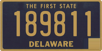 DE license plate 189811