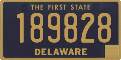 DE license plate 189828