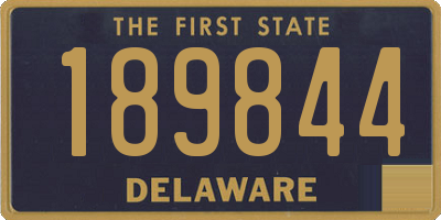 DE license plate 189844