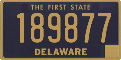 DE license plate 189877
