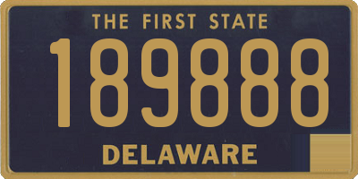 DE license plate 189888