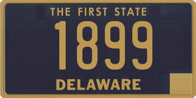 DE license plate 1899