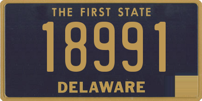 DE license plate 18991