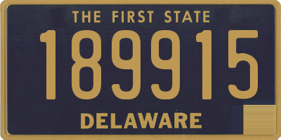 DE license plate 189915