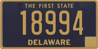 DE license plate 18994