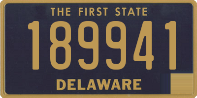 DE license plate 189941
