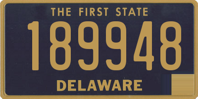 DE license plate 189948