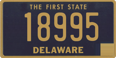 DE license plate 18995