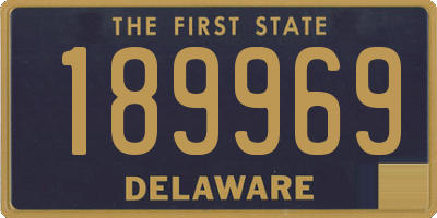 DE license plate 189969