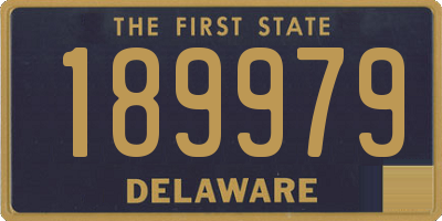 DE license plate 189979