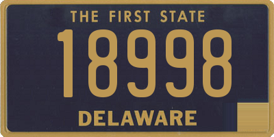 DE license plate 18998