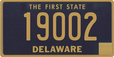 DE license plate 19002