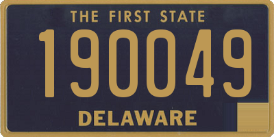 DE license plate 190049