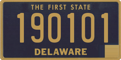 DE license plate 190101
