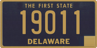 DE license plate 19011