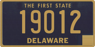 DE license plate 19012