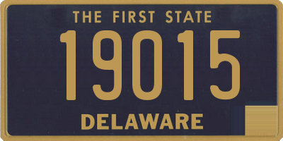 DE license plate 19015