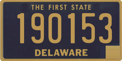 DE license plate 190153