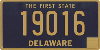 DE license plate 19016