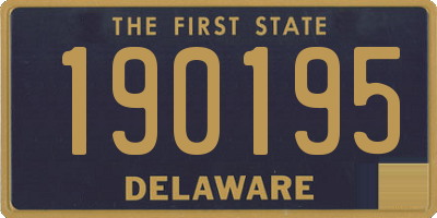 DE license plate 190195