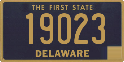 DE license plate 19023