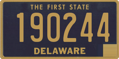 DE license plate 190244