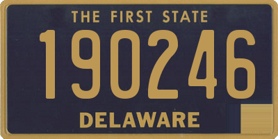 DE license plate 190246