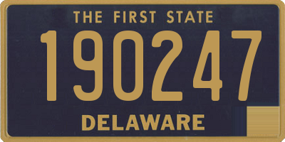DE license plate 190247