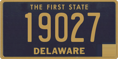 DE license plate 19027