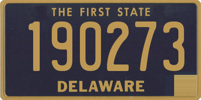 DE license plate 190273