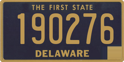 DE license plate 190276