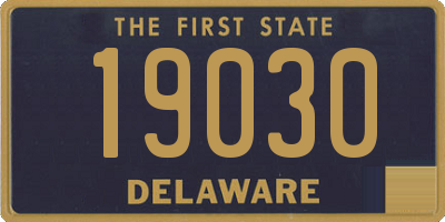 DE license plate 19030