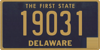 DE license plate 19031