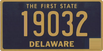 DE license plate 19032