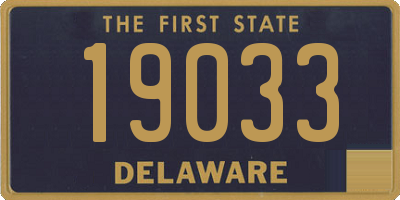 DE license plate 19033