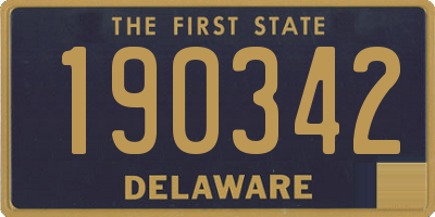DE license plate 190342