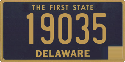 DE license plate 19035