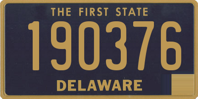 DE license plate 190376