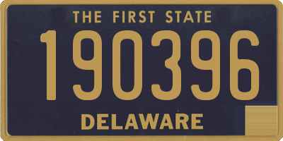 DE license plate 190396