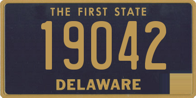 DE license plate 19042