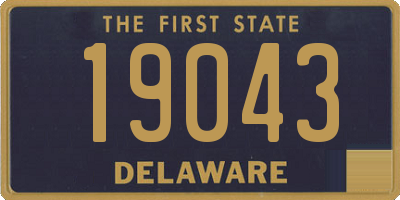 DE license plate 19043