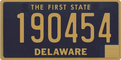 DE license plate 190454