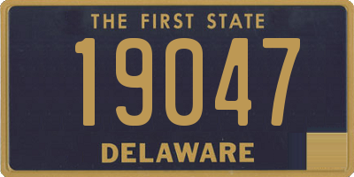 DE license plate 19047