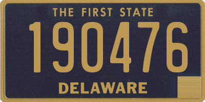 DE license plate 190476