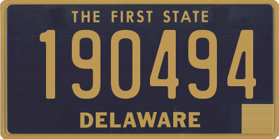DE license plate 190494